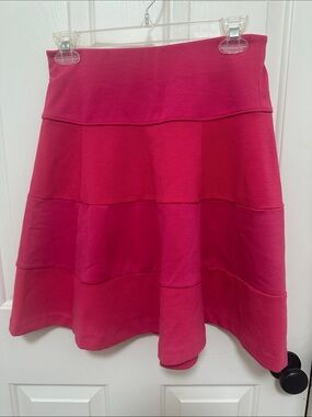 0140 Elle Pink Tiered Mini Skirt Womens XS
